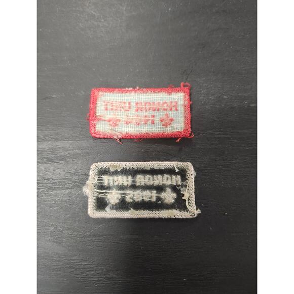 Vintage BSA Honor Unit Patches 1984 & 1985 Boy Scouts of America Award Set Retro - Picture 2 of 6